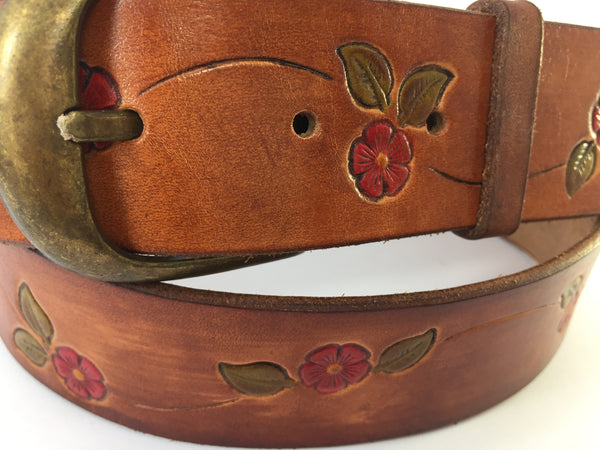 Daisy Chain Boho Solid Leather Belts