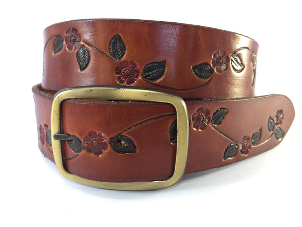 Daisy Chain Boho Solid Leather Belts